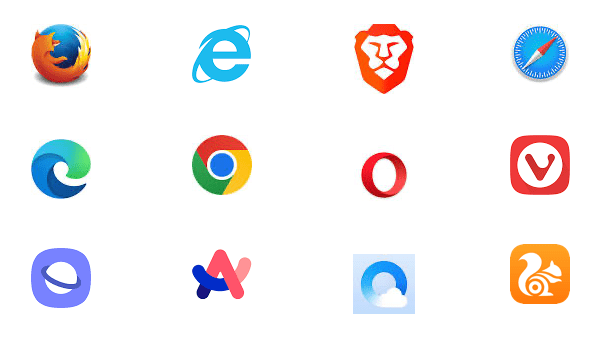 image of different browser icons